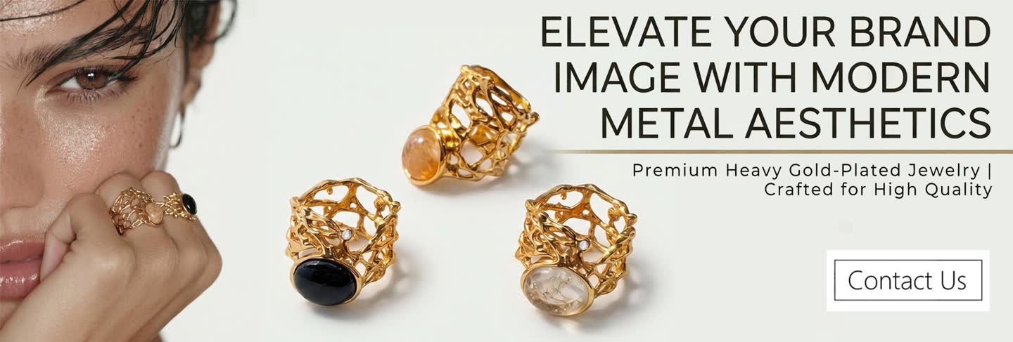 Layer structure of the 4-layer gold plating system on a jewelry piece